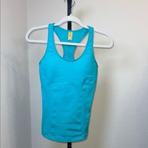 Lucy Turquoise‎ Racerback Tank Top Size Small